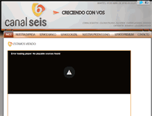 Tablet Screenshot of canal6.com.ar